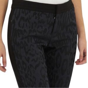 Rebecca Taylor jacquard leo print trousers